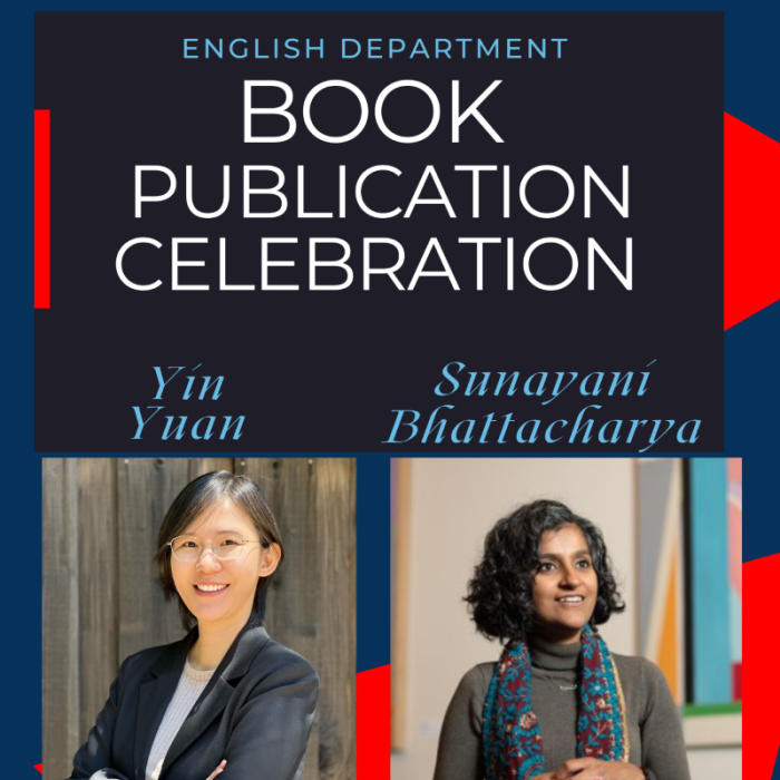 image of flier with photos of Yin Yuan and Sunayani Bhattacharya