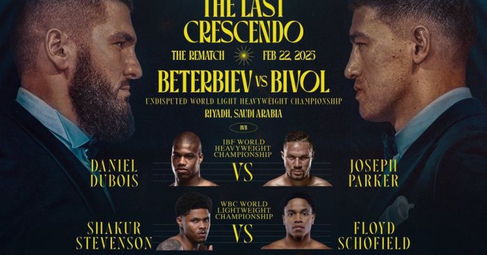 Flyer of Beterbiev vs Bivol