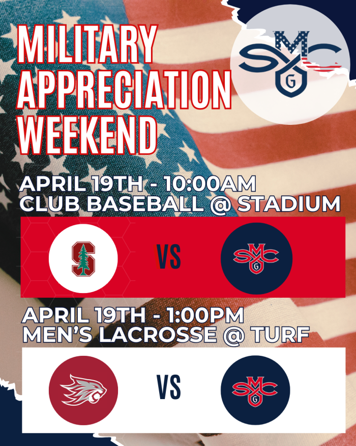 Military Appreciation Weekend 4/19 for club sports