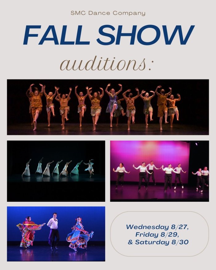Images of Dance Company performances advertising the fall 2025 concert