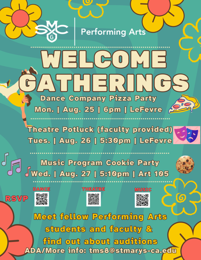 Welcome Events for Performing Arts