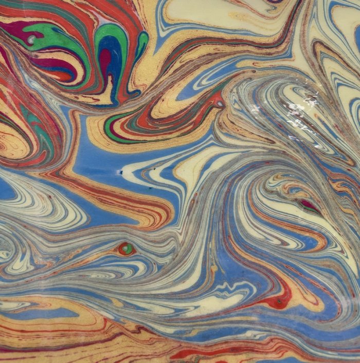 swirls of color in a marble pattern
