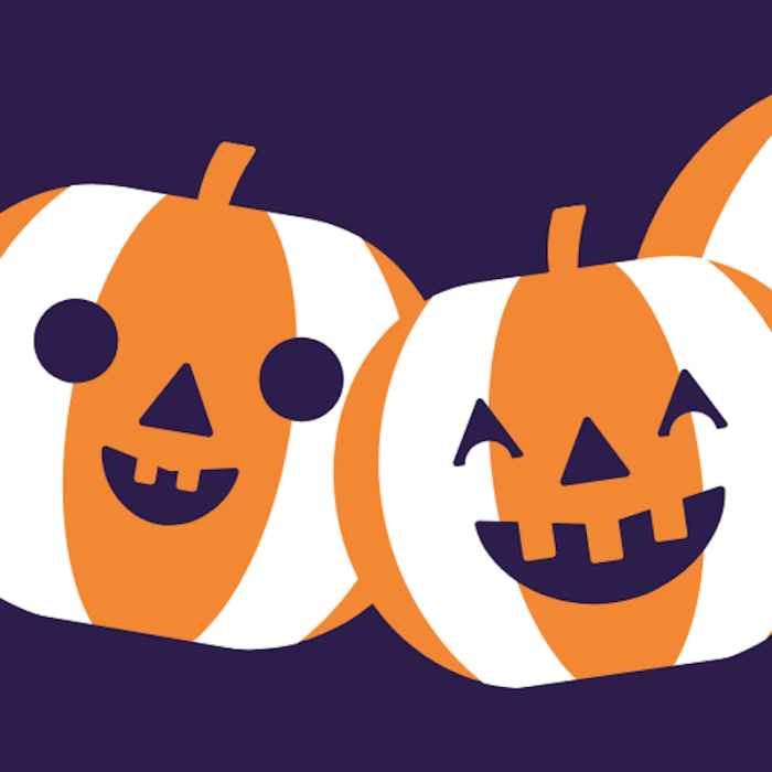 stripped pumpkin drawing