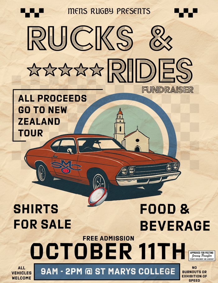 Event flyer displaying title, date and time, and details of the event