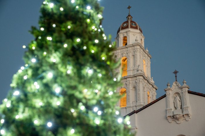 Christmas 2025 chapel and tree image