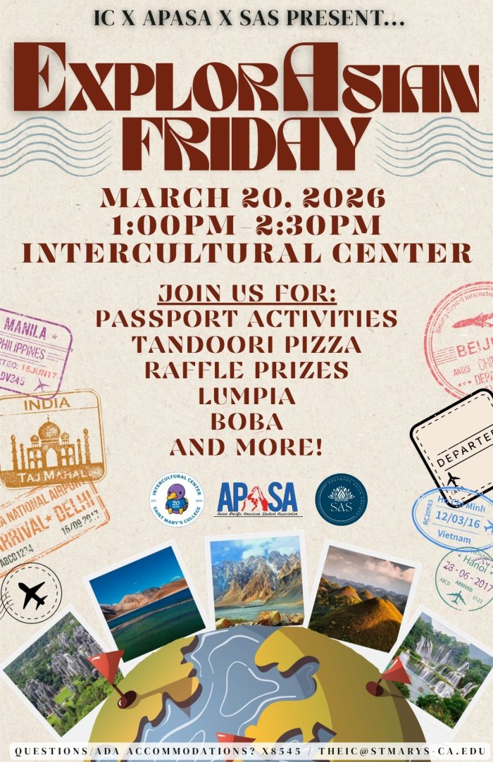 Beige background with pictures of lesser known Asian landmarks.