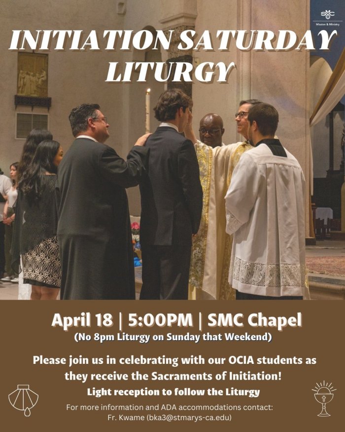 Initiation Saturday Mass flyer 