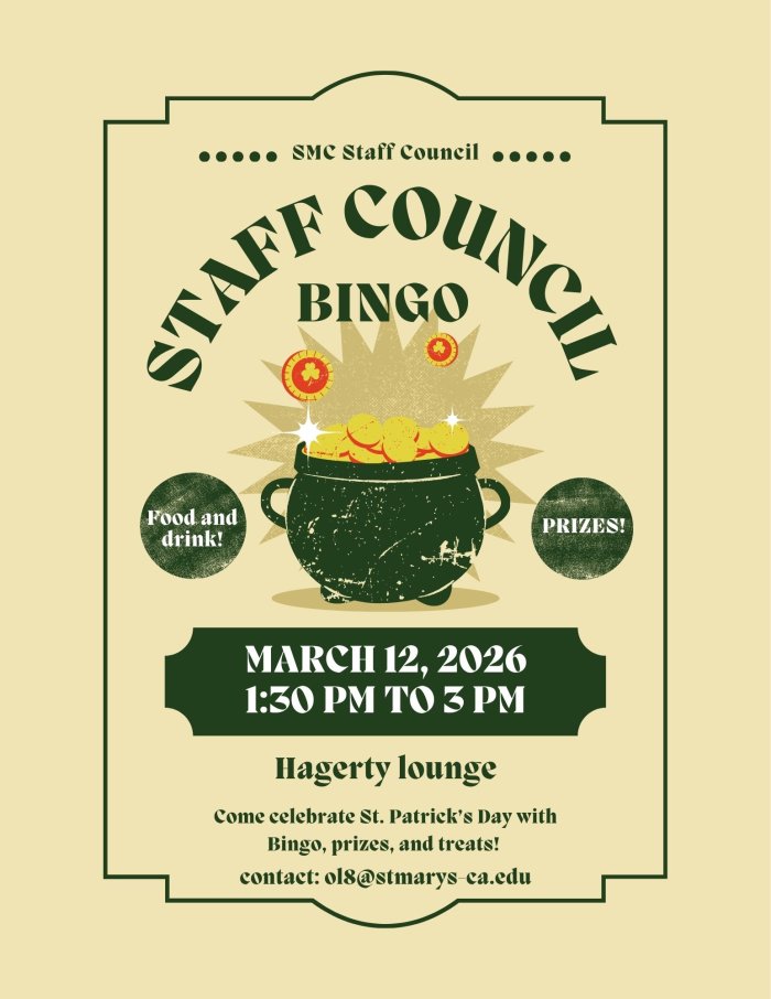 staff council march 2026 bingo event