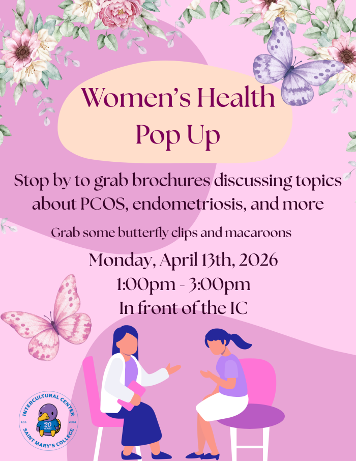 Pink background with flowers and butterflies