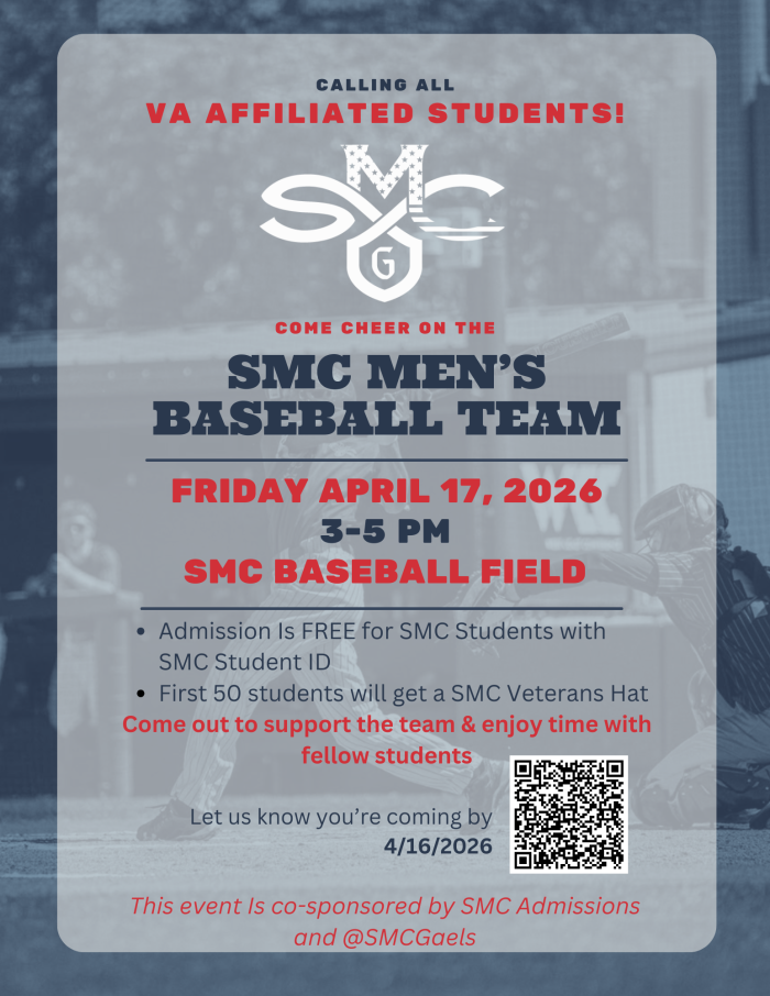 SMC Baseball game 4/17 3pm free trucker hat for first 50 students