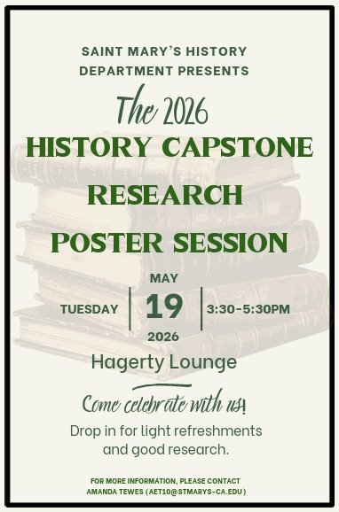 5-19-26 History Capstone event flyer