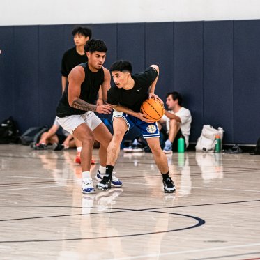 Students Playing Basketball