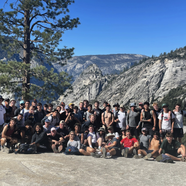 Rugby Team Photo in Yosemite