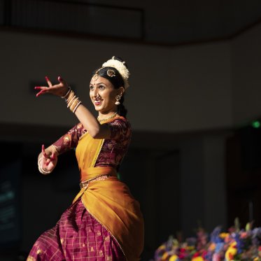Ishita Valluru dances at Efflorescence Cultural Night Showcase 2023