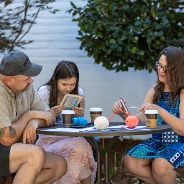 Art project during Family Weekend