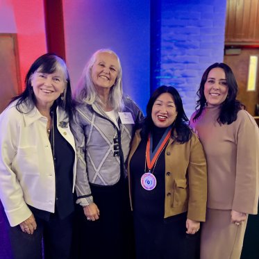 Women and Gender Studies Faculty at an award event