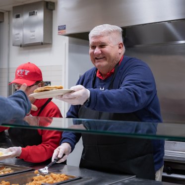 Roger at Late Night Breakfast