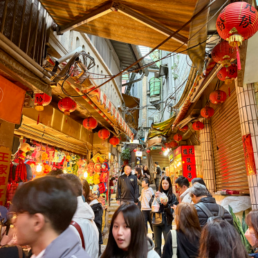 Bustling alley