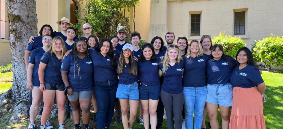 Photo of students and staff members of the Mission and Ministry Center for 2022-2023 academic year