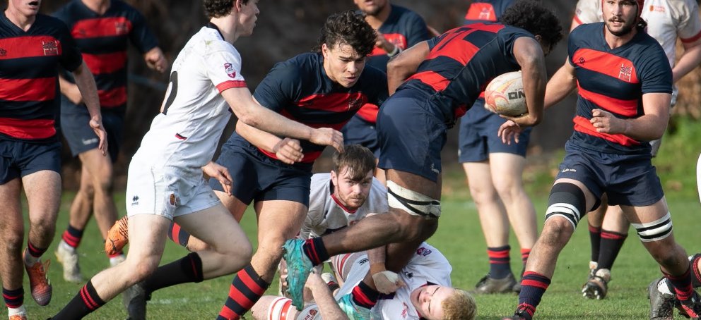 SMC Rugby Players against Trinity College Dublin in February 2023