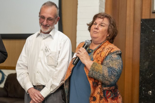 Br Carlos Gomez and Dr. Frances Sweeney