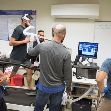 tracking person doing exercise