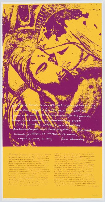 serigraph by corita kent, peita