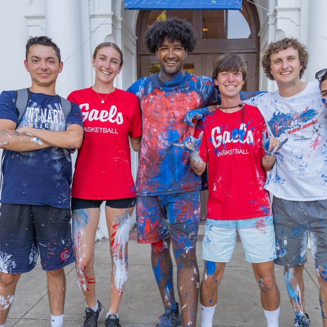 Saint Mary's College Marketing Students Having Fun on Campus