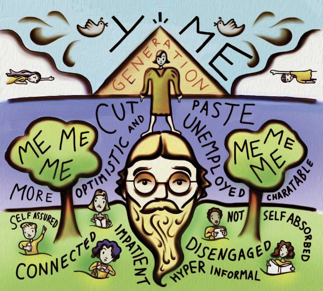 Gen-Y-Me full sized Mancini illustration