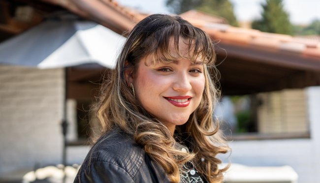 Gabriela Canedo in the Intercultural Center