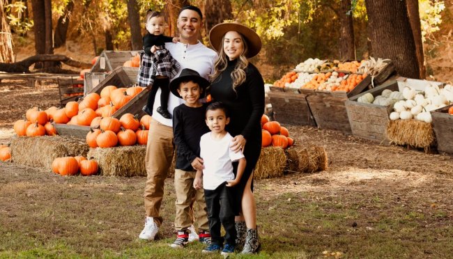 Natalie Cantu and family portrait