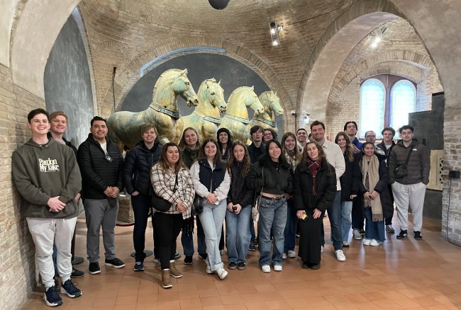 Basilica of San Marco with horses from Constantinople