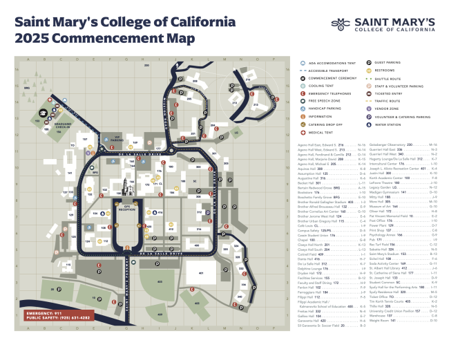 Commencement Map 2025