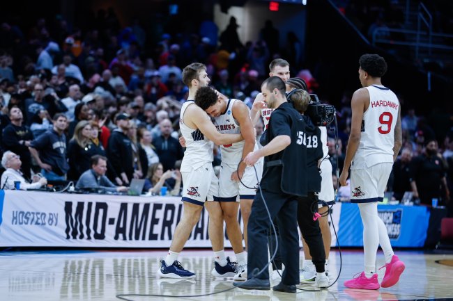 Saint Mary's team celebrating after the win