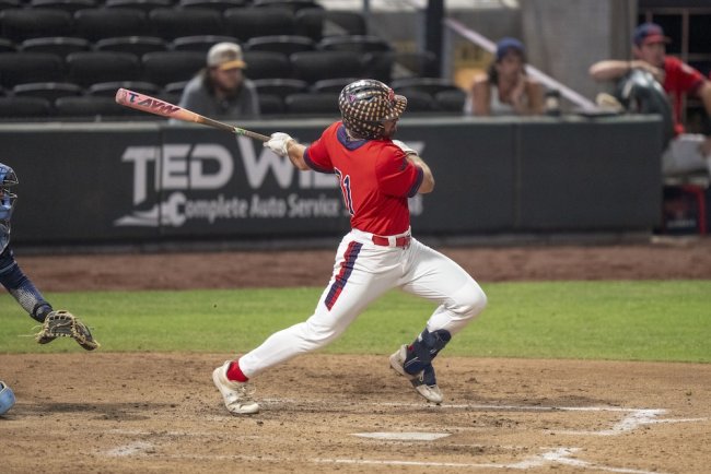 Baseball player Aiden Taurek in Game 2 of 2025 WCC Championship doubleheader against San Diego