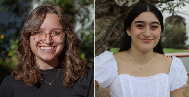 Aya Banaja '25 and Victoria Diaz '25