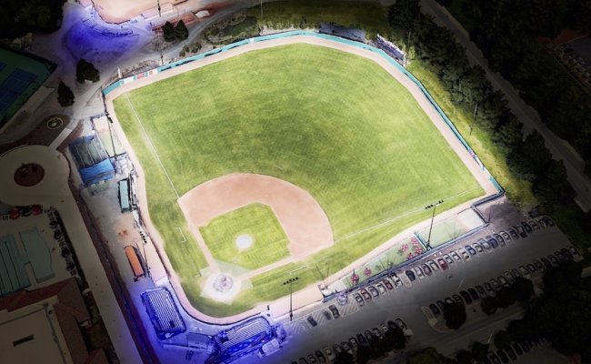 Rendering of lights at Br. Ron Gallagher Stadium