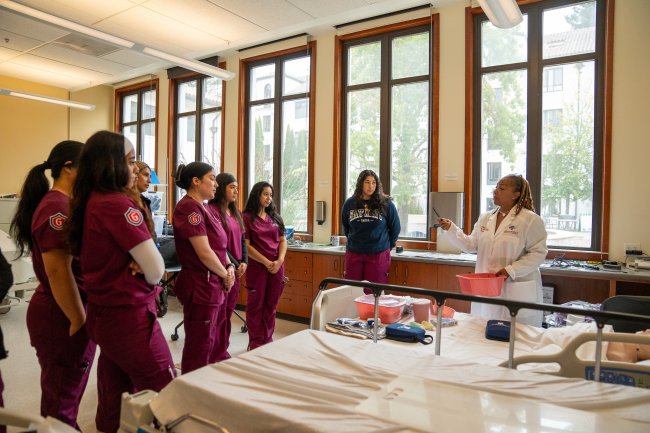 Nursing students in class