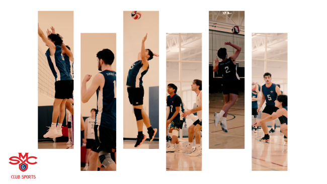 Various Men's Volleyball student-athletes in action photos