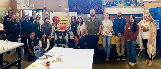 NOYCE Scholars group shot in a classroom