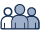 Cohort of people icon