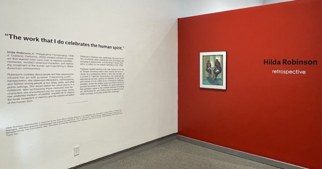Hilda Robinson installation in SMC Museum of Art, February 2026