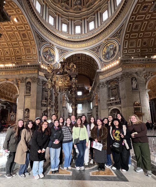 Group in St Peter's Cathedral