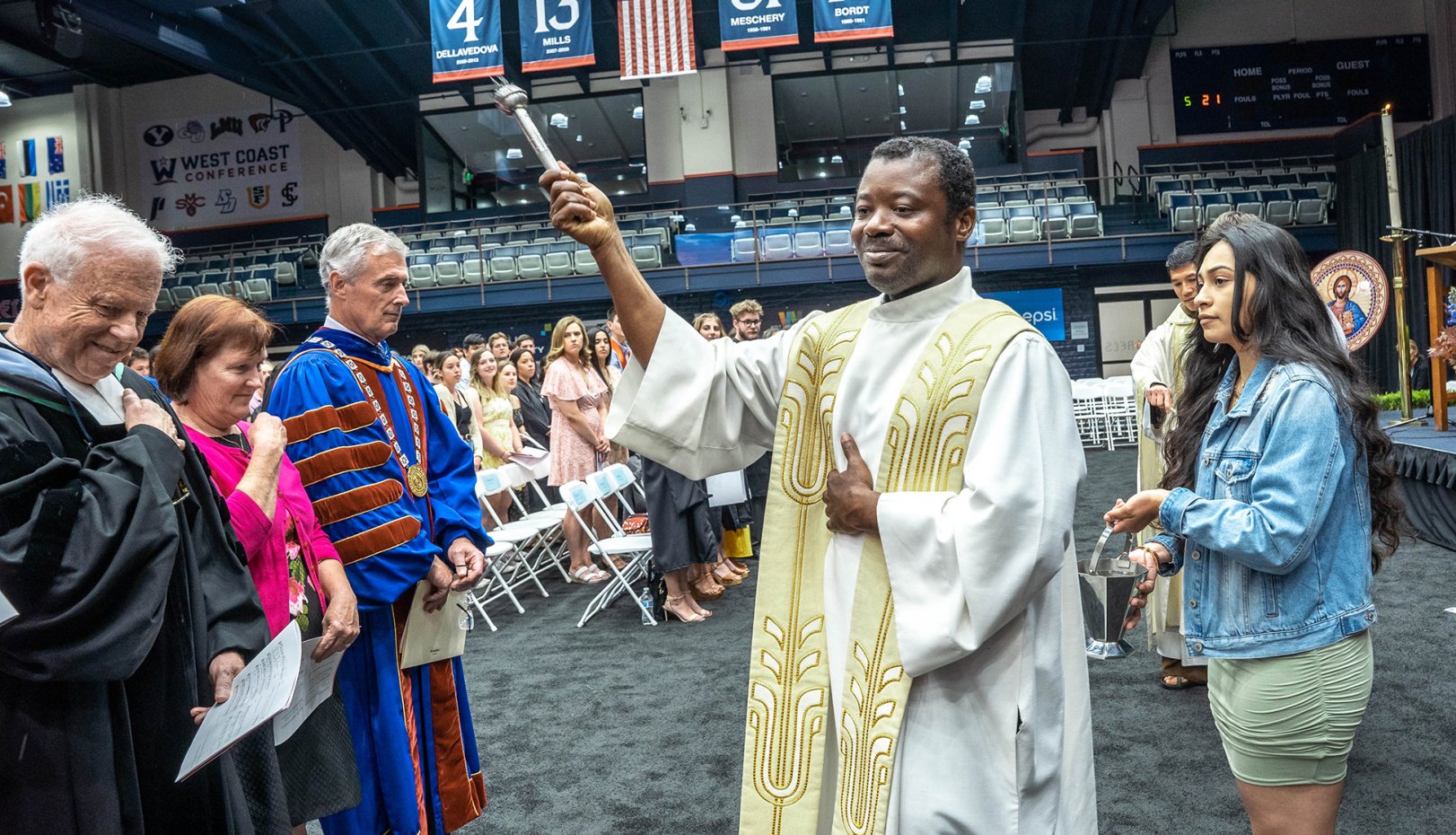 Blessing of the liturgy attendees