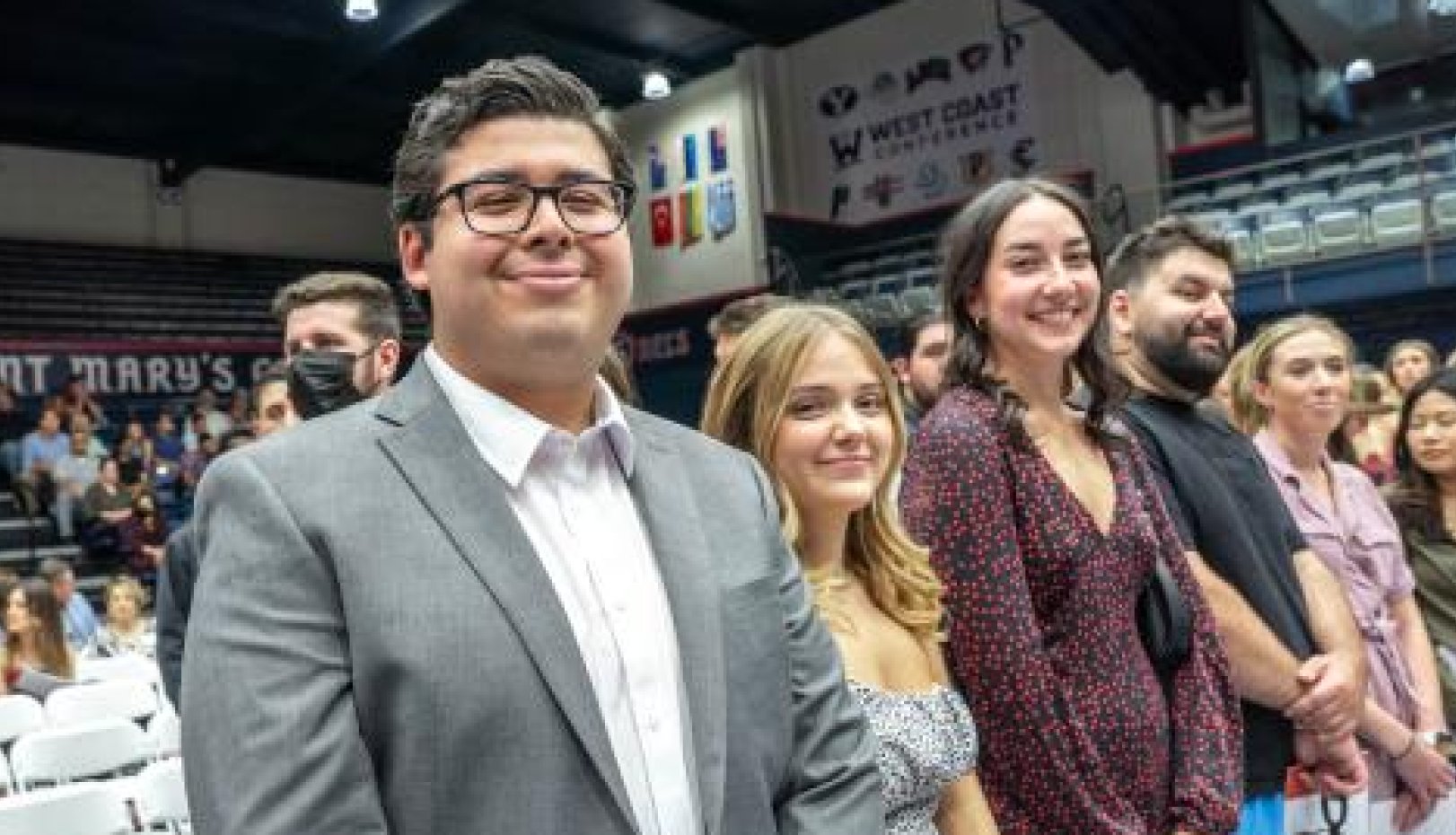 Student attending the commencement liturgy