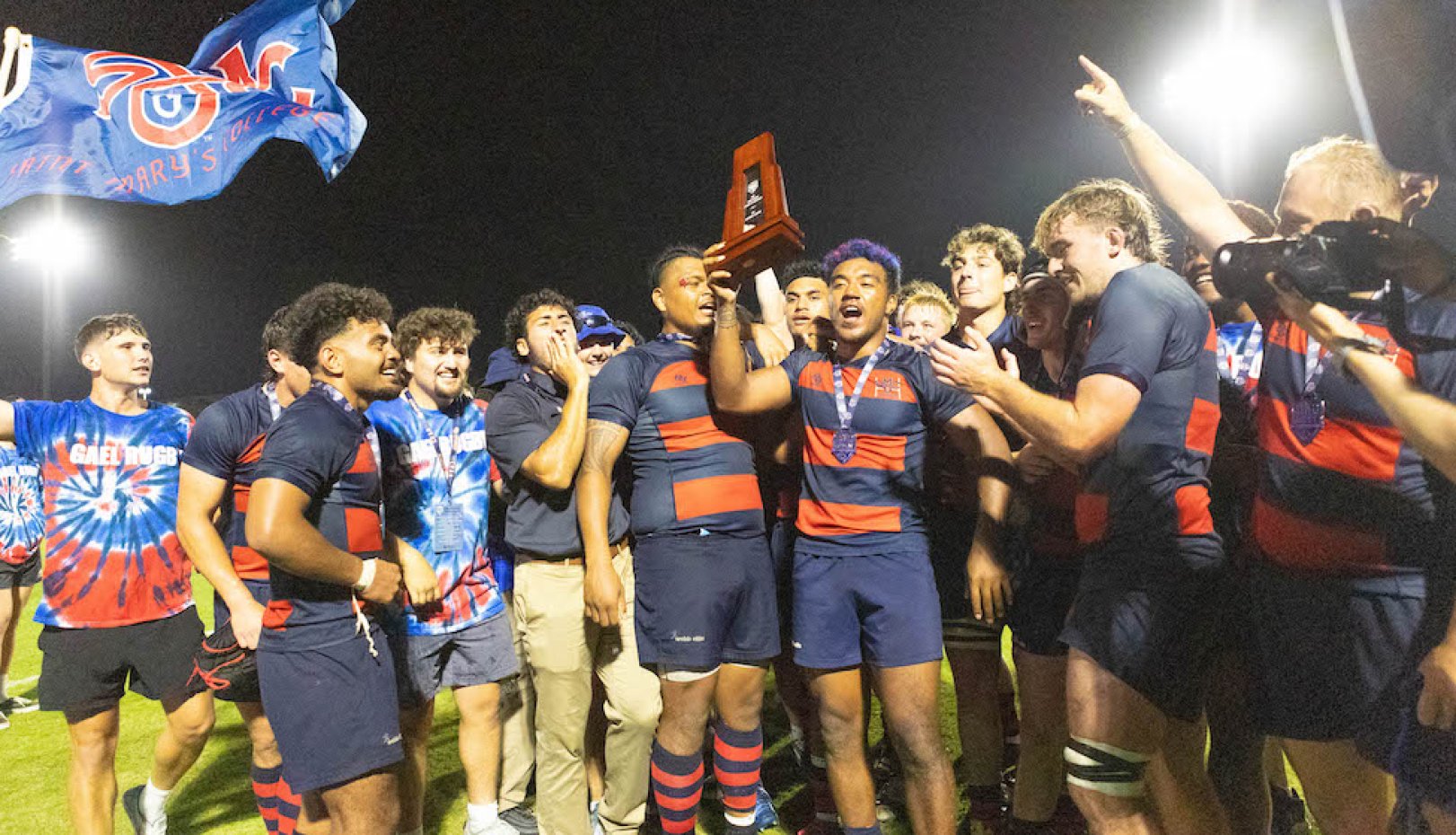 Saint Mary's men's rugby celebrates winning 2024 National Championship