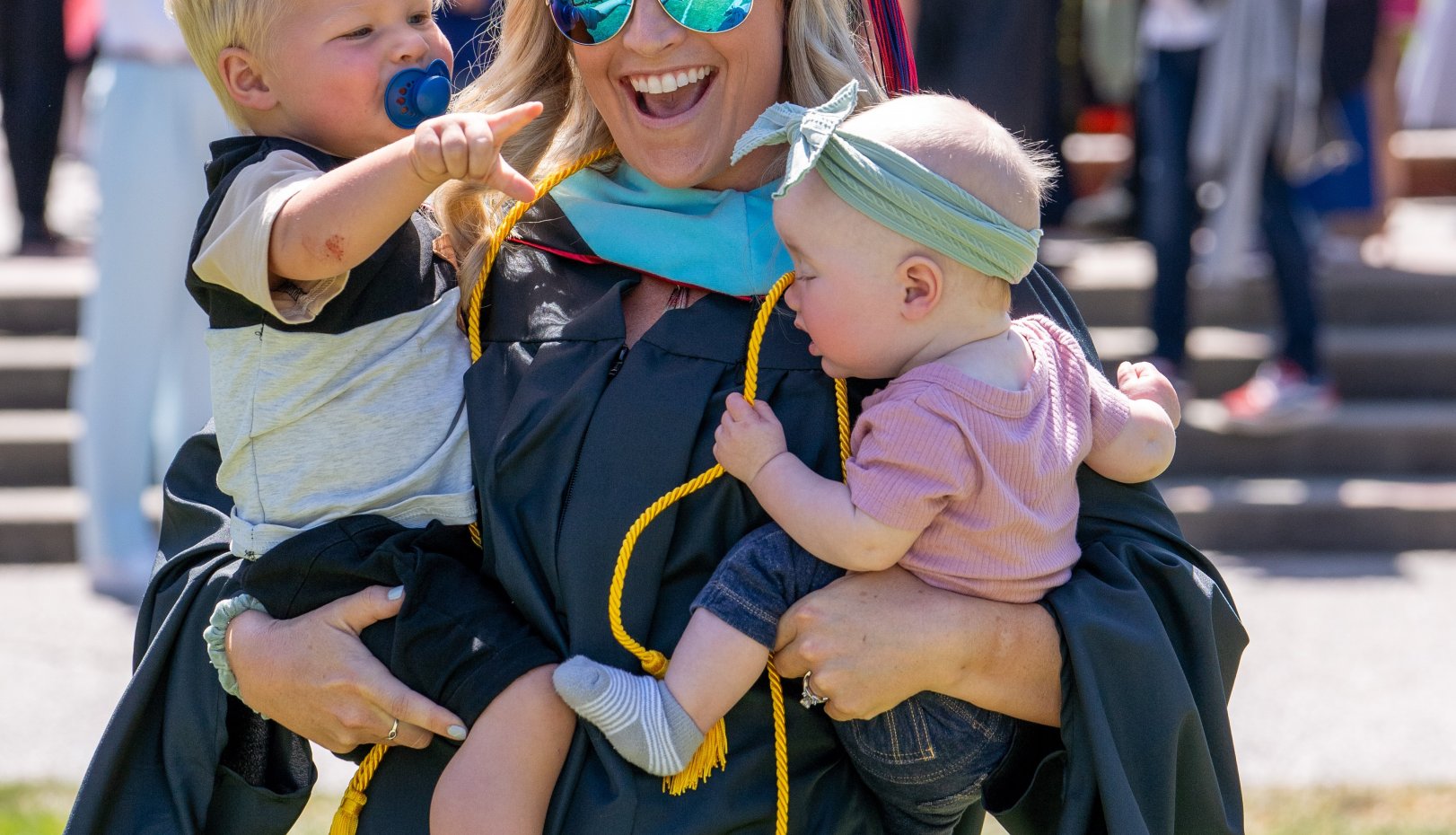 GPS grad with babies