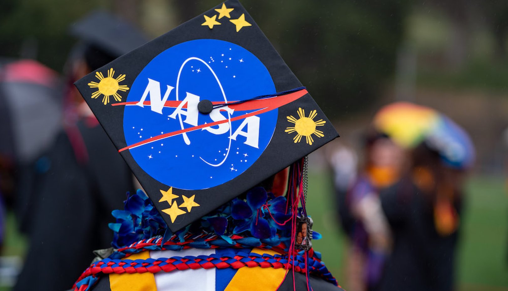 A mortarboard from 2024 Undergraduate Commencement