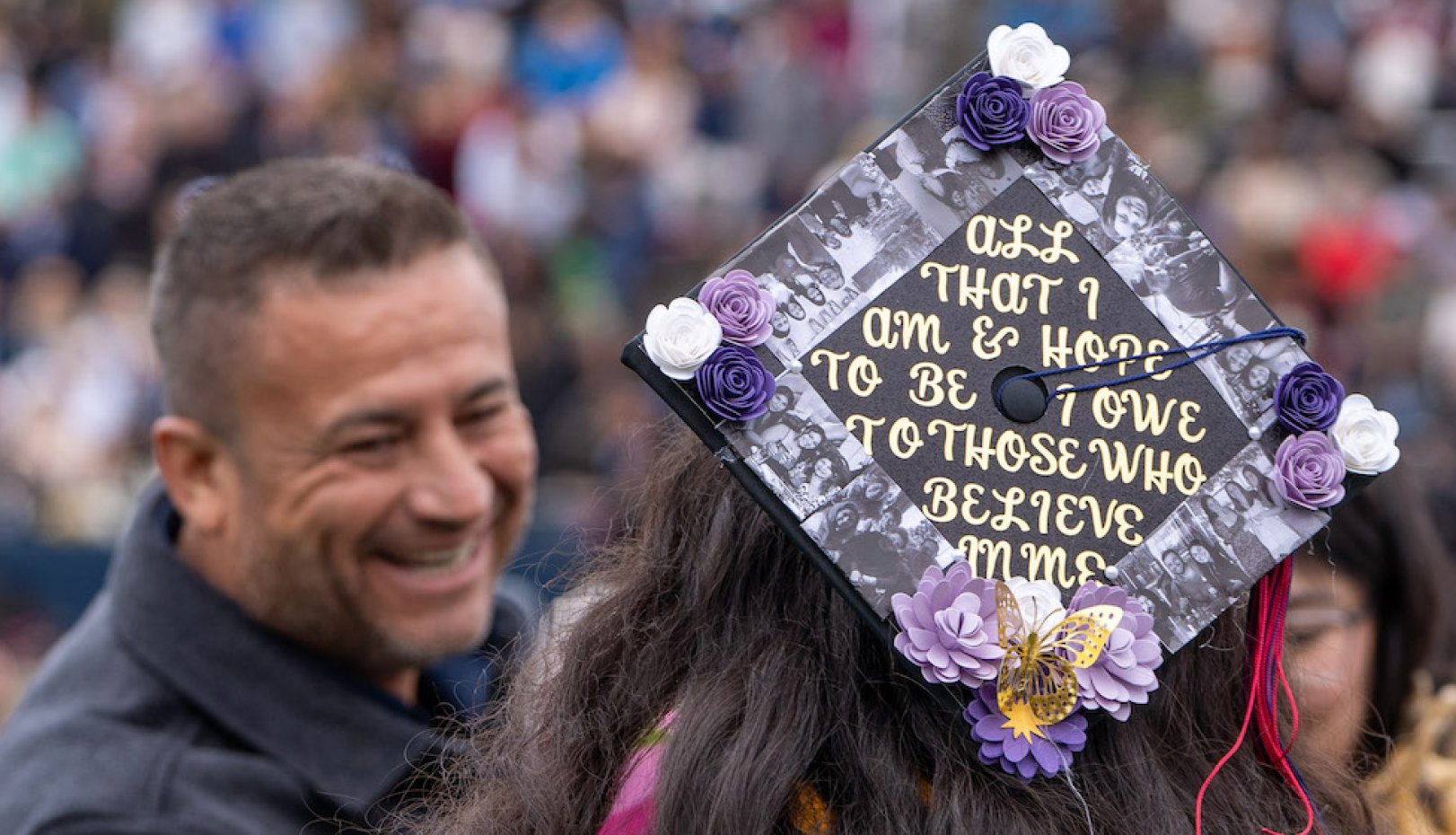 A mortarboard from 2024 Undergraduate Commencement