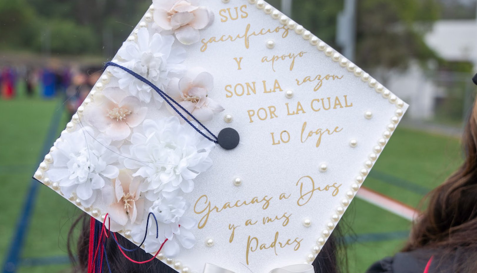 A mortarboard from 2024 Undergraduate Commencement